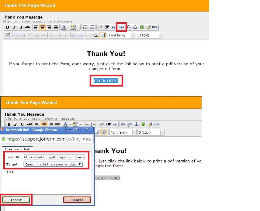 PDF Link in Submission Page